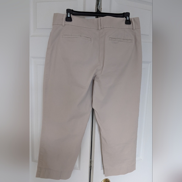 Loft beige women's cropped pants - Picture 2 of 2